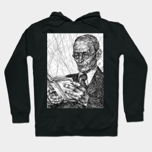 HERMANN HESSE ink portrait .3 Hoodie